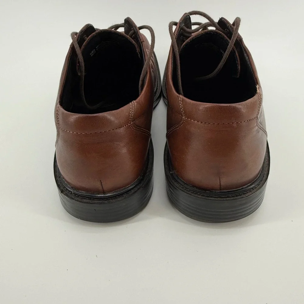 Bostonian Leather Square Toe Lace Up Dress Shoes Mens Size 10.5 M Brown